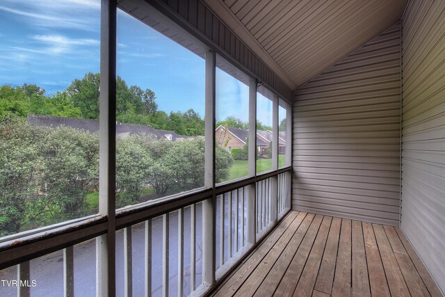 33 Oak Leaf Cir Unit 33, Johnson City, TN 37601 - unfurnished sunroom with vaulted ceiling
