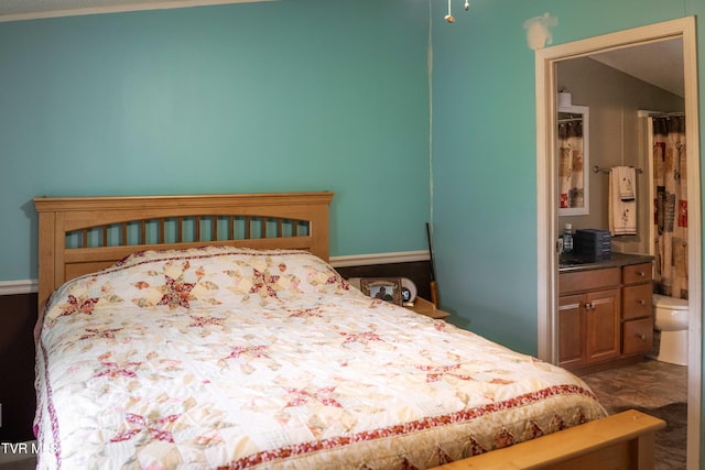 bedroom with ensuite bathroom