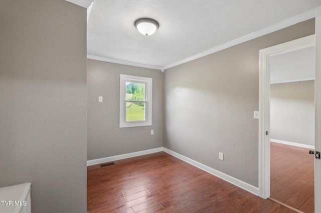 23249 Marys Chapel Rd, Bristol, VA 24202 - empty room featuring ornamental molding, hardwood / wood-style floors, and baseboards