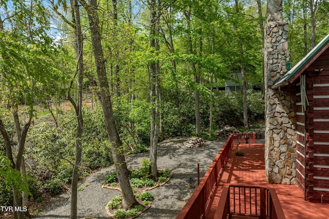 view of deck