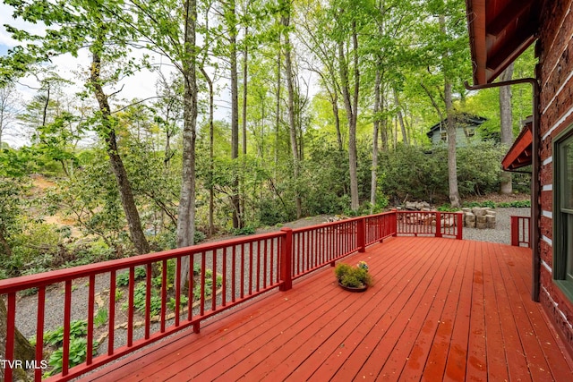 view of deck