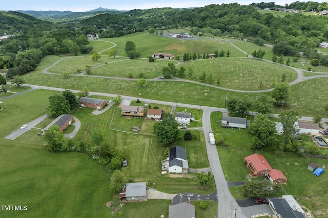 216 Sunbury Ct, Kingsport, TN 37664 - aerial overview of property's location featuring a mountainous background