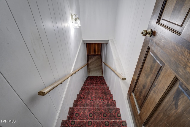 stairway with carpet