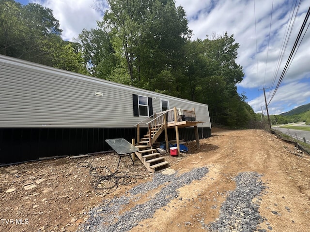 28529 US Highway 23, Big Stone Gap, VA 24219 - rear view of house featuring a wooden deck and stairs