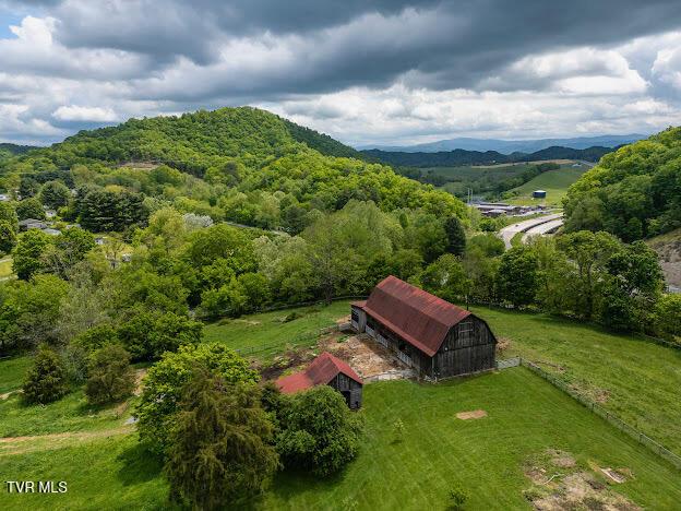 26354 Pewter Ln, Abingdon, VA 24211 - view from above of property featuring a mountainous background
