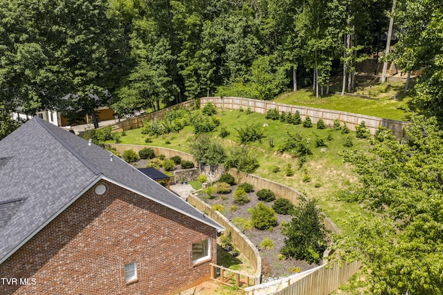view from above of property