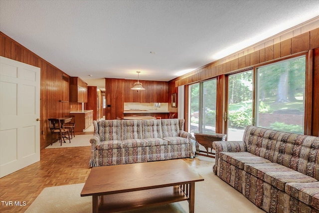 4401 Beechcliff Dr, Kingsport, TN 37664 - living area with wooden walls