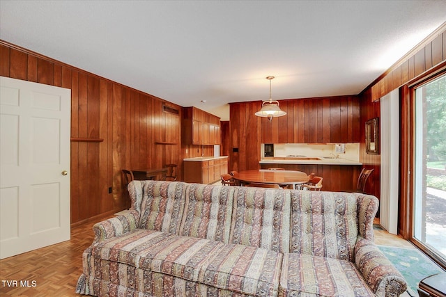 4401 Beechcliff Dr, Kingsport, TN 37664 - living area featuring wood walls