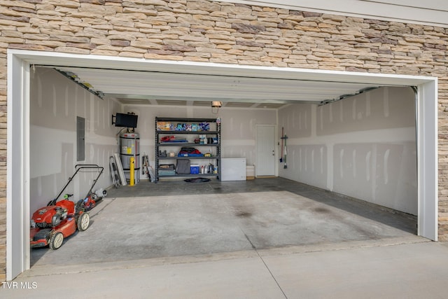 2340 Hamshire St, Johnson City, TN 37601 - garage featuring electric panel and concrete driveway