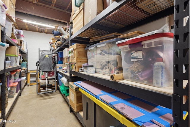 view of storage