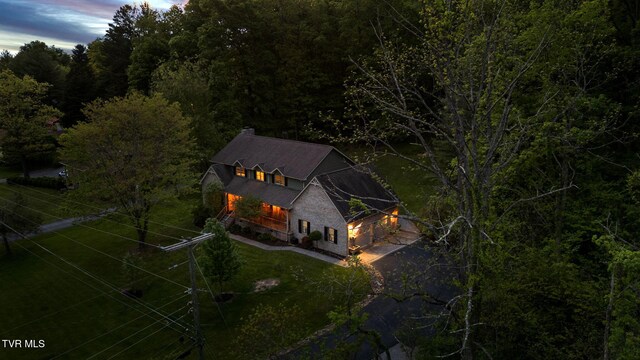 588 Spring Valley Rd, Bristol, VA 24201 - view of subject property featuring a heavily wooded area