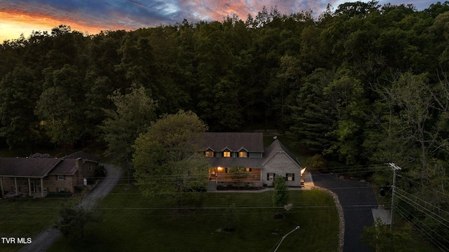 588 Spring Valley Rd, Bristol, VA 24201 - view from above of property featuring a heavily wooded area