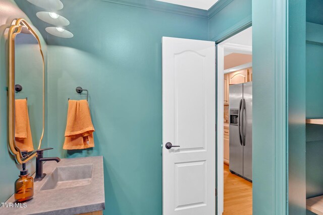 588 Spring Valley Rd, Bristol, VA 24201 - bathroom featuring a sink and wood finished floors