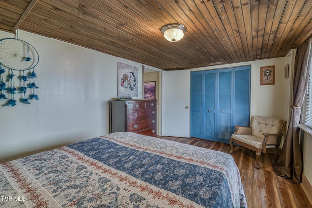 629 Buffalo Rd, Blountville, TN 37617 - bedroom featuring wood ceiling and wood finished floors