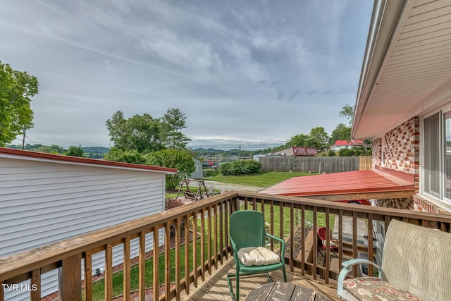 629 Buffalo Rd, Blountville, TN 37617 - view of wooden terrace