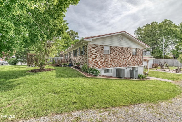 629 Buffalo Rd, Blountville, TN 37617 - view of property exterior featuring brick siding and central AC