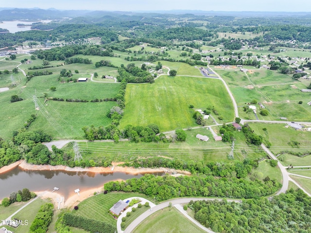2551 Cedar Creek Rd, Russellville, TN 37860 - aerial view of property's location with rural landscape and a large body of water