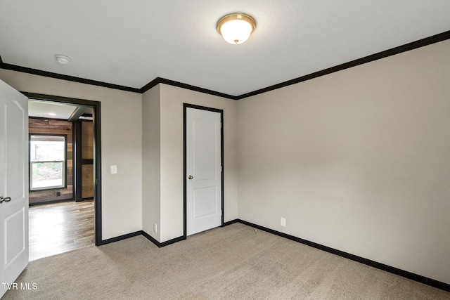 2551 Cedar Creek Rd, Russellville, TN 37860 - unfurnished bedroom featuring baseboards, light carpet, and ornamental molding