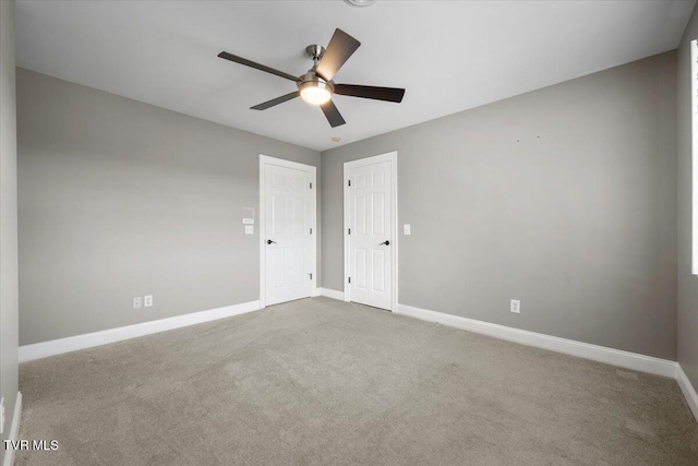 15127 Stonewall Rdg, Bristol, VA 24202 - spare room with baseboards, carpet flooring, and ceiling fan
