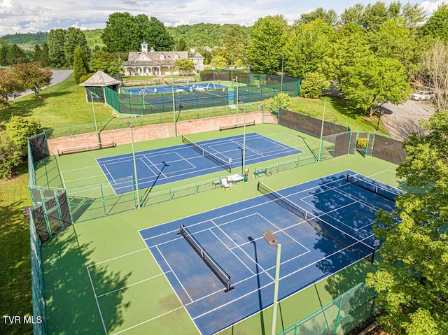15127 Stonewall Rdg, Bristol, VA 24202 - view of tennis court featuring fence and community basketball court
