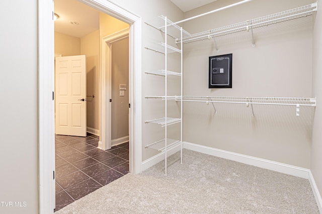 15127 Stonewall Rdg, Bristol, VA 24202 - spacious closet featuring dark colored carpet and dark tile patterned flooring