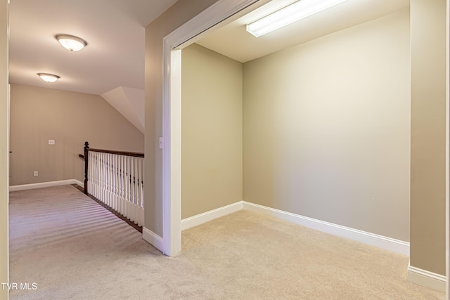 15127 Stonewall Rdg, Bristol, VA 24202 - corridor with carpet floors, lofted ceiling, and an upstairs landing