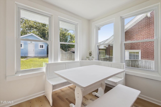 2504 Fort Henry Dr, Kingsport, TN 37664 - dining area with baseboards and wood finished floors