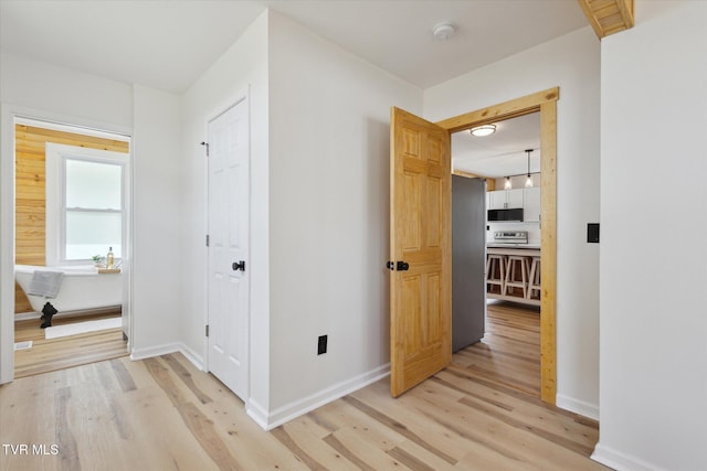 2504 Fort Henry Dr, Kingsport, TN 37664 - corridor with light wood-style flooring and baseboards