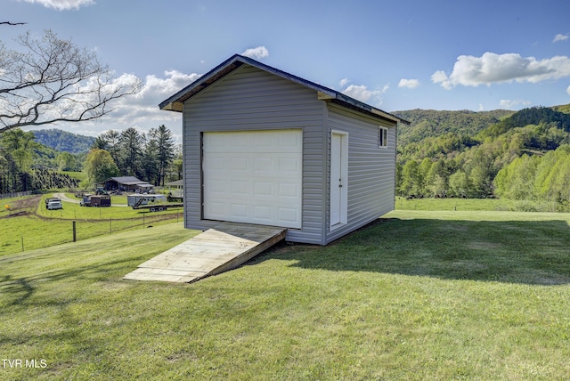 138 Ray Cemetery Rd, Roan Mountain, TN 37687 - garage with a mountain view