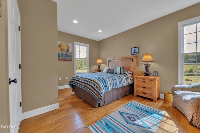 1905 Martin Rd, Limestone, TN 37681 - bedroom with baseboards, light wood-type flooring, and recessed lighting