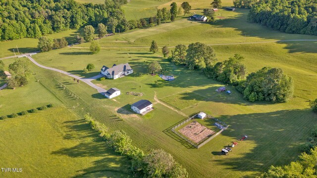 1905 Martin Rd, Limestone, TN 37681 - aerial view of property's location with rural landscape and a pastoral area