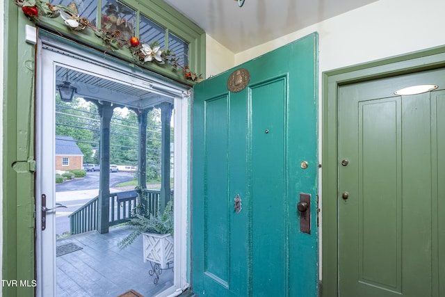 view of doorway to outside