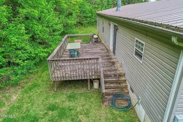 596 Devils Nose Rd, Rogersville, TN 37857 - deck with outdoor dining space