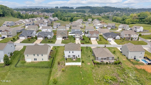 aerial perspective of suburban area