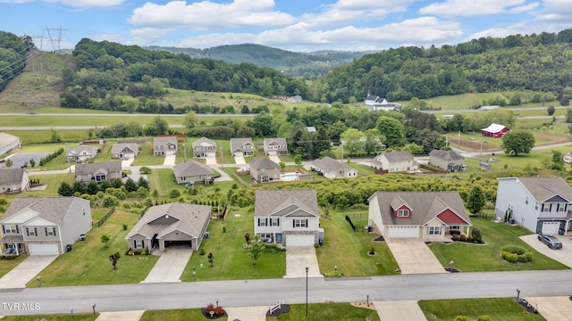 aerial perspective of suburban area