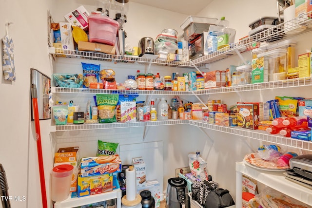 view of pantry