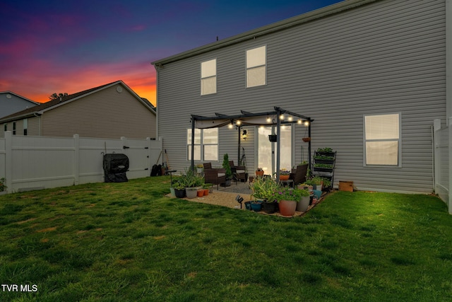 rear view of house with a patio area