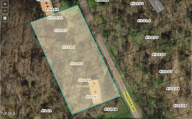 201 Andover Dr, Bristol, VA 24201 - map of property location