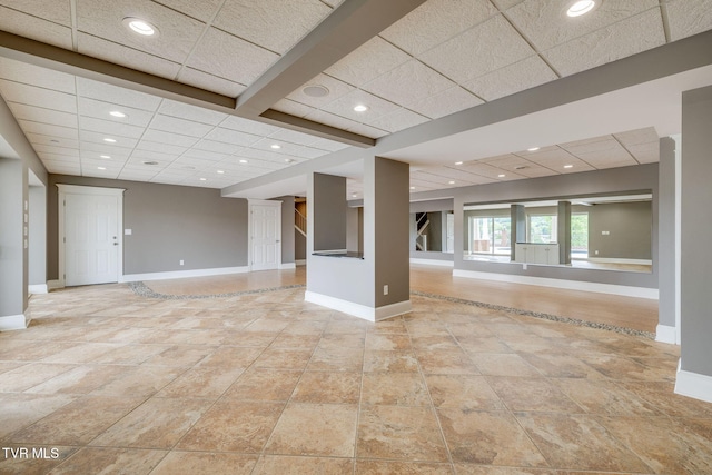 20484 Lake Rd, Abingdon, VA 24211 - below grade area featuring baseboards and recessed lighting