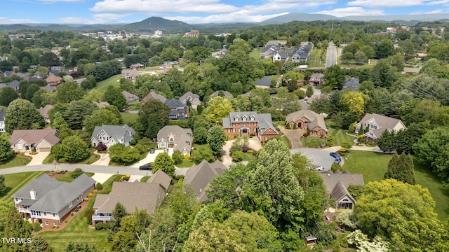 5 Fox Run Ln, Johnson City, TN 37604 - aerial perspective of suburban area featuring a mountainous background