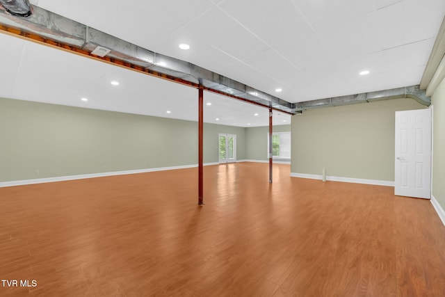 5 Fox Run Ln, Johnson City, TN 37604 - basement with wood finished floors, baseboards, and recessed lighting
