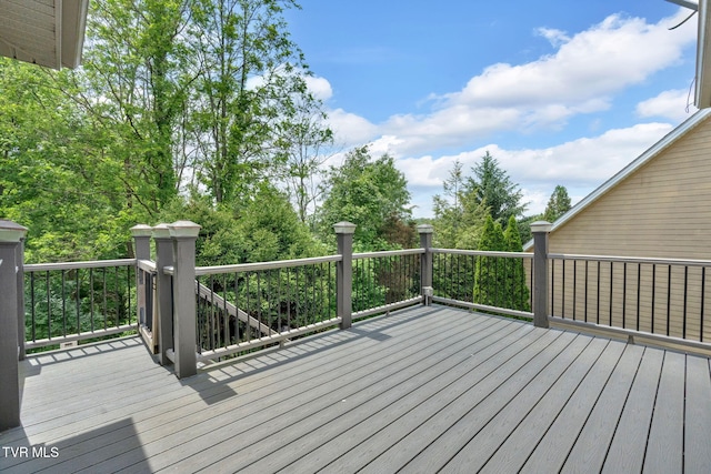 5 Fox Run Ln, Johnson City, TN 37604 - view of wooden deck
