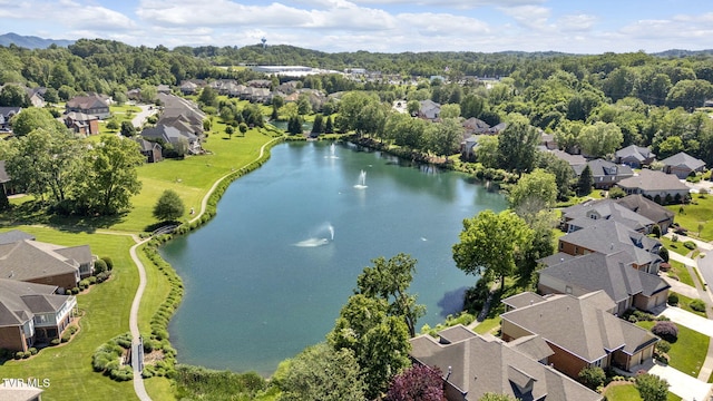 5 Fox Run Ln, Johnson City, TN 37604 - aerial perspective of suburban area featuring a large body of water