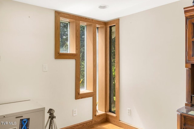 interior space featuring light wood-type flooring