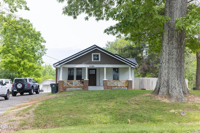 1496 Old State Route 34, Telford, TN 37690 - view of front of house with covered porch and brick siding