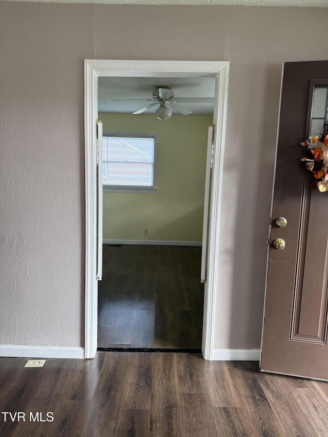 379 SW Oakland St, Abingdon, VA 24210 - corridor featuring baseboards and wood finished floors
