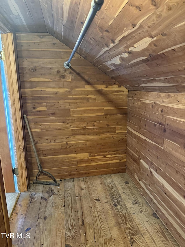 379 SW Oakland St, Abingdon, VA 24210 - walk in closet featuring vaulted ceiling and hardwood / wood-style floors