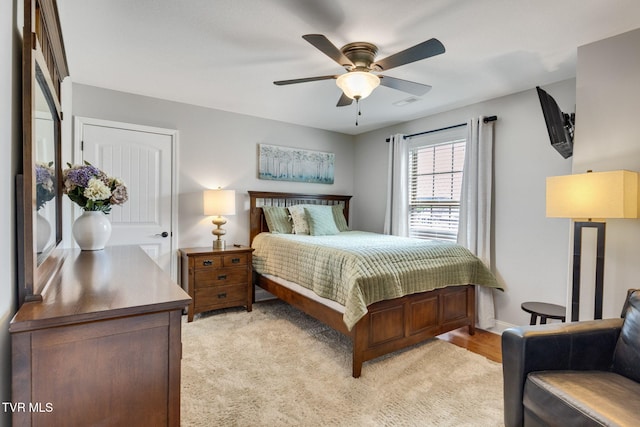 134 Chancery Ct, Piney Flats, TN 37686 - bedroom with baseboards and a ceiling fan