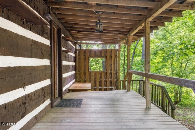 2318 Westwood St, Johnson City, TN 37604 - view of wooden terrace
