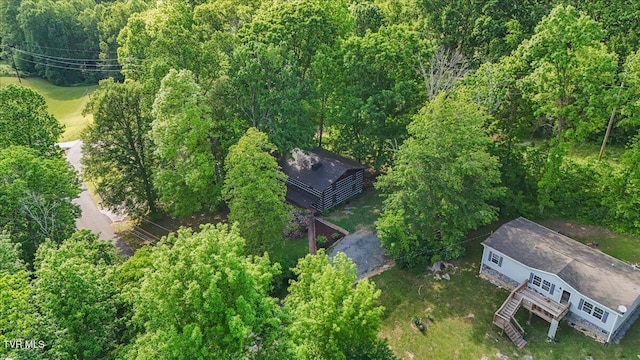 2318 Westwood St, Johnson City, TN 37604 - view from above of property with a forest